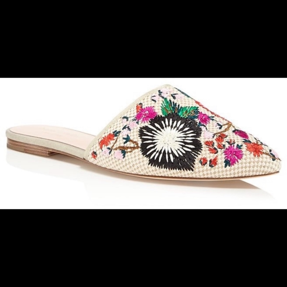 Kate Spade Monteclair Embroidered Mules